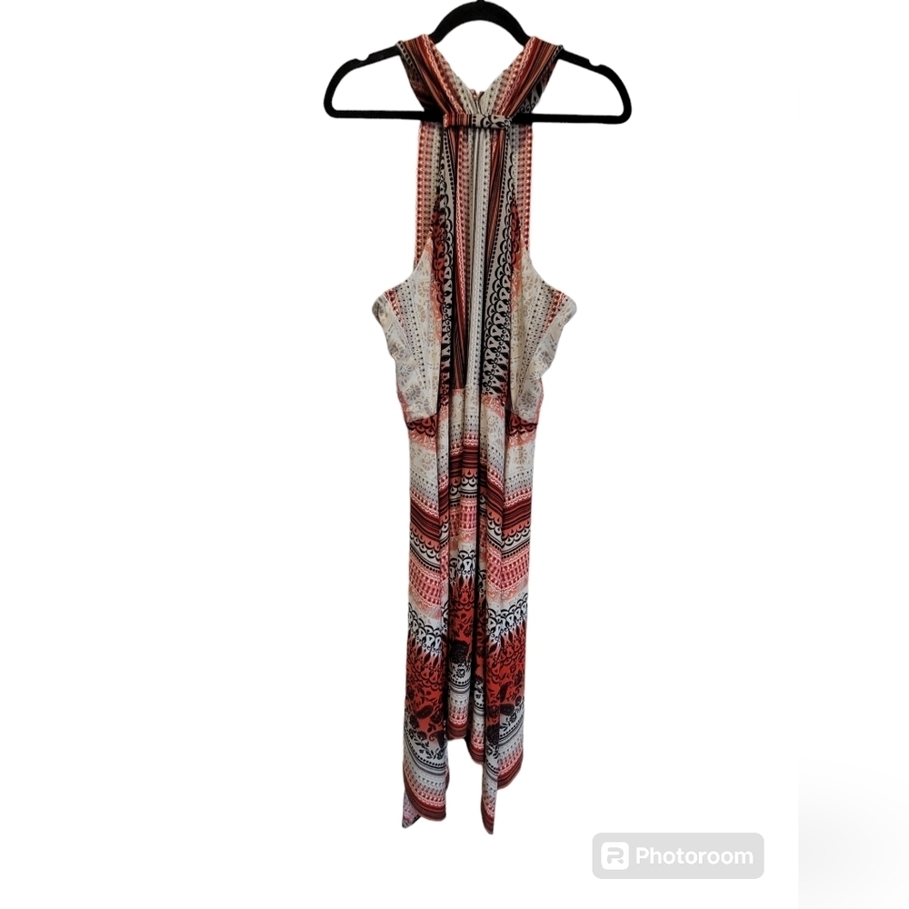 CATO Sz XL Geometric Sleeveless Open Back Midi Dress - Picture 1 of 8